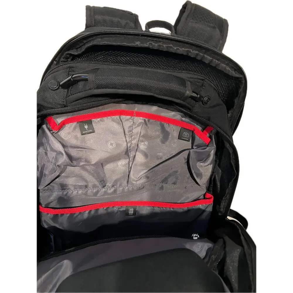 Swiss Gear 3760 Laptop Backpack Black Red